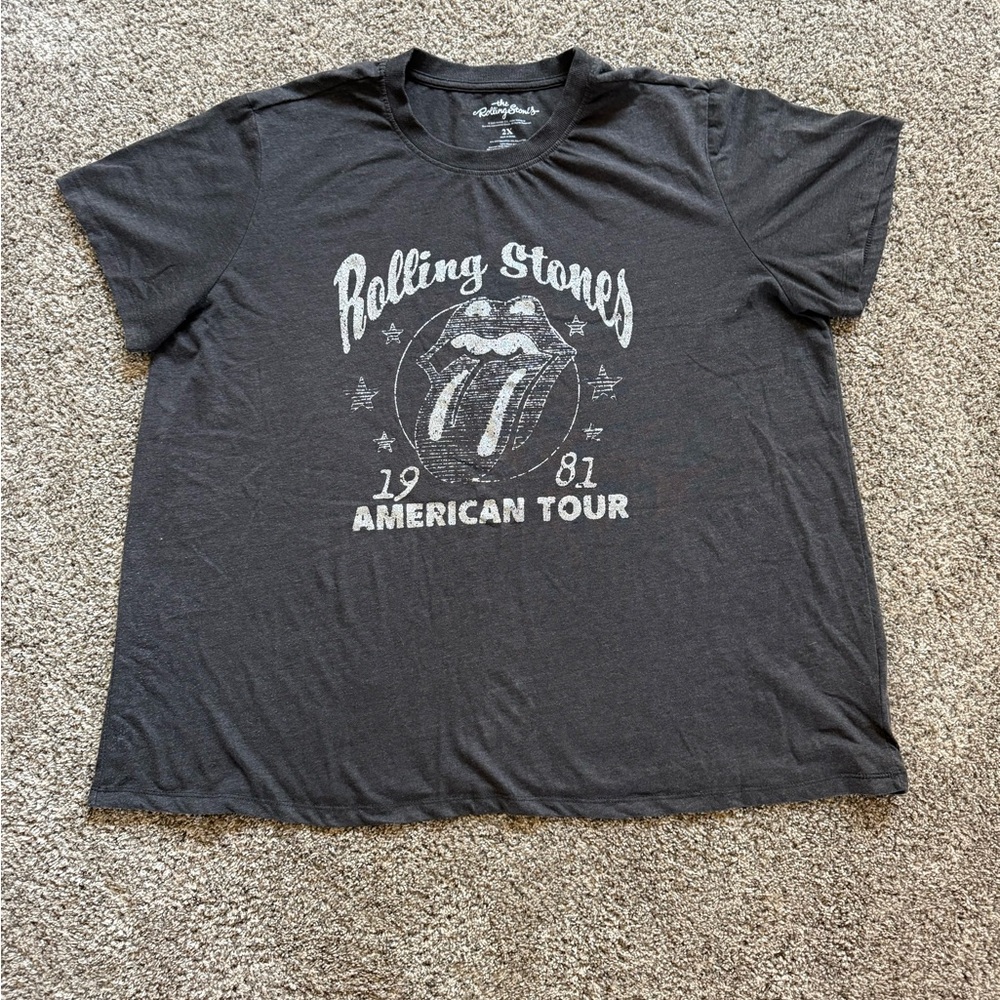 The Rolling Stones Gray Graphic Tee